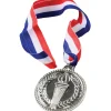 Silver Achievement Medal for Kids – Encouragement Award with Ribbon