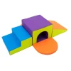 Single Tunnel Plus Climber | Foam Indoor Playset with Slide, Tunnel & Stairs
