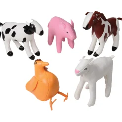 Soft Vinyl Farm Animal 5-Piece Set | Durable, Wipe-Clean Pretend Play Toys