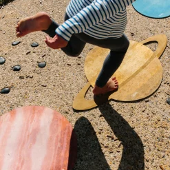 Solar System Floor Mats for Kids – 10-Piece Indoor/Outdoor Space-Themed Seating Set with Non-Slip Rubber Backing & Labeled Planets