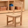 Solid Hardwood Child-Sized Chair | 12" Seat Height, Durable & Safe Classroom Seating