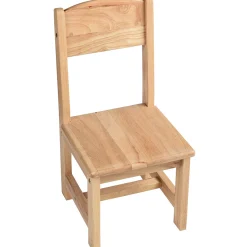 Solid Hardwood Child-Sized Chair | 14" Seat Height, Durable & Safe Classroom Seating