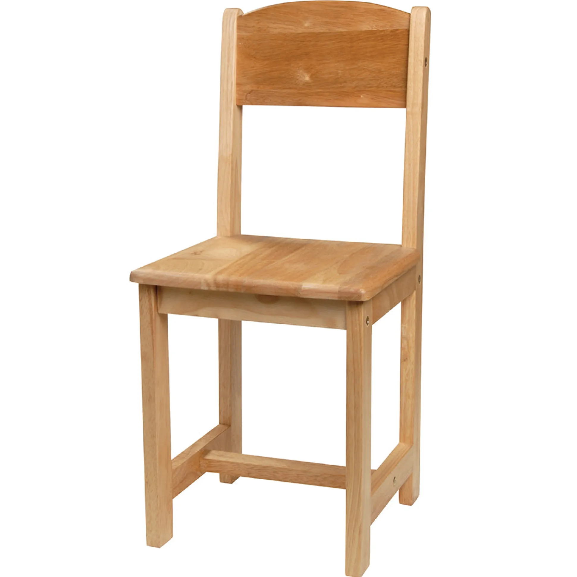 Solid Hardwood Child-Sized Chair | 14" Seat Height, Durable & Safe Classroom Seating