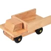 Solid Hardwood Dump Truck | Classic Wooden Toy Truck with Rubber Wheels