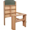 Solid Wood Easy-Shop Market Stall with Chalkboard Marquee