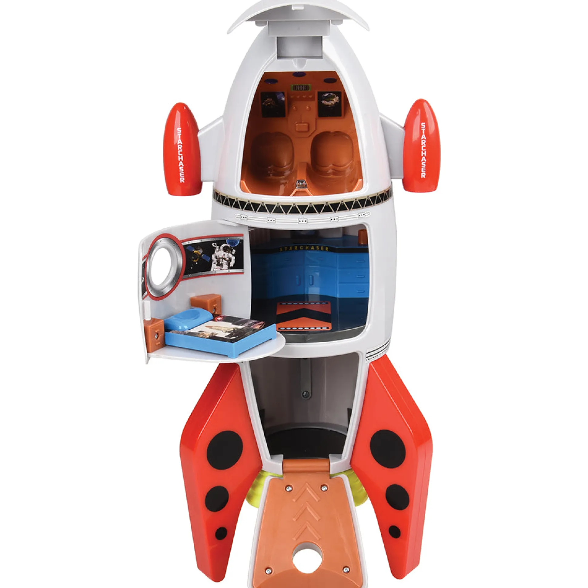 Space Mission Rocket Ship Playset with Sounds | 7-Piece Astronaut & Alien Adventure Set