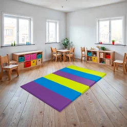 Space Saver Play Mat | Foldable Foam Floor Mat with Non-Slip Bottom