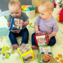 Stacking Blocks with Photo Pockets | 4-Piece Soft Foam Learning Set