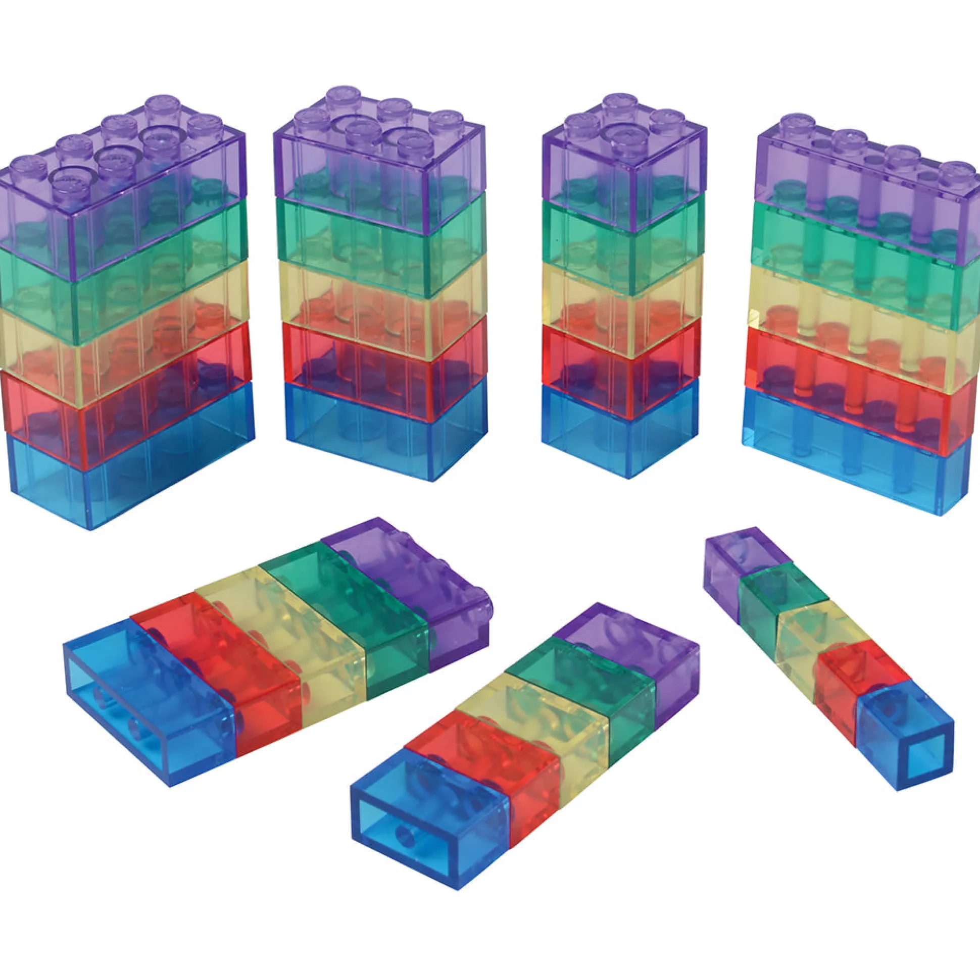 Standard Size Transparent Building Bricks