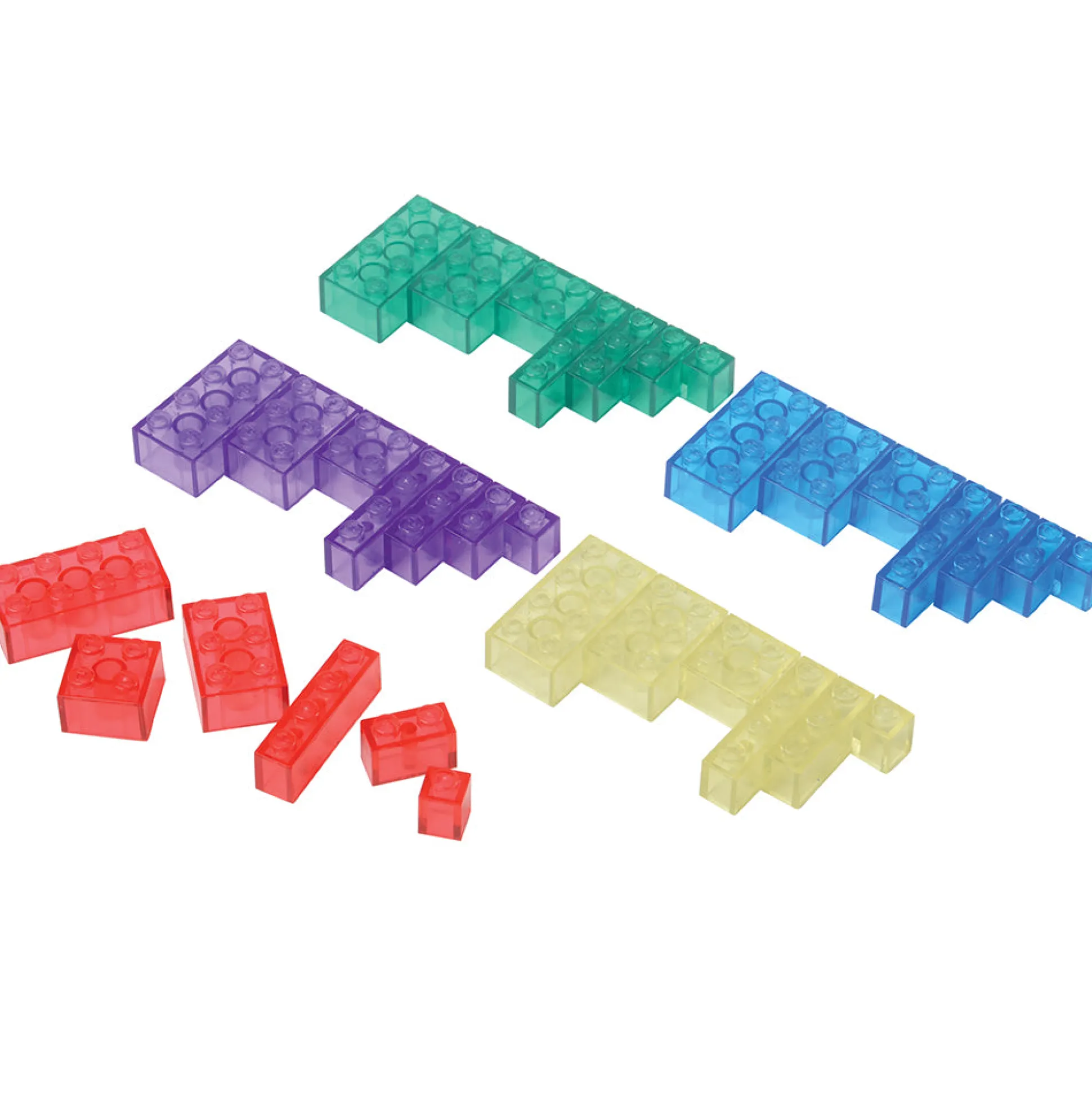 Standard Size Transparent Building Bricks