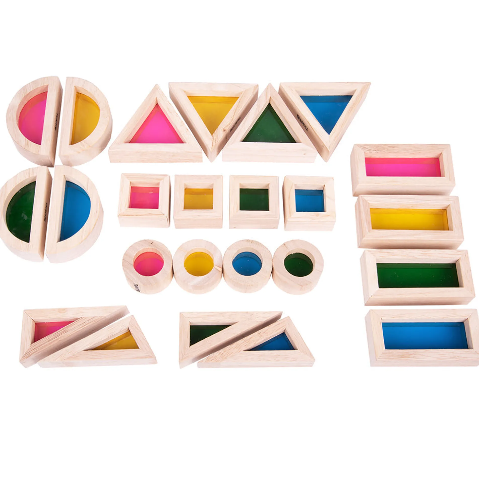 STEM Color Mixing Building Blocks | 24-Piece Light Table Set