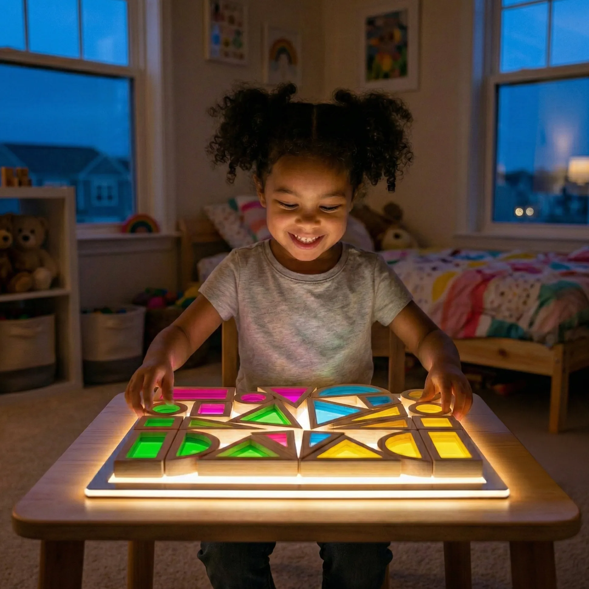 STEM Color Mixing Building Blocks | 24-Piece Light Table Set