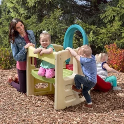Step2 Panda Climber | All-in-One Outdoor Activity Gym with Slide & Tunnel