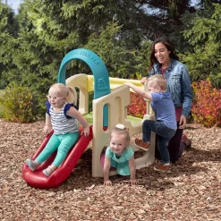 Step2 Panda Climber | All-in-One Outdoor Activity Gym with Slide & Tunnel