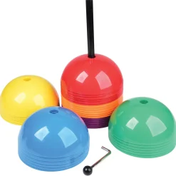 Stepping Domes: Set of 36 Domed Cones for Indoor or Outdoor Classroom Use