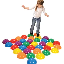 Stepping Domes: Set of 36 Domed Cones for Indoor or Outdoor Classroom Use