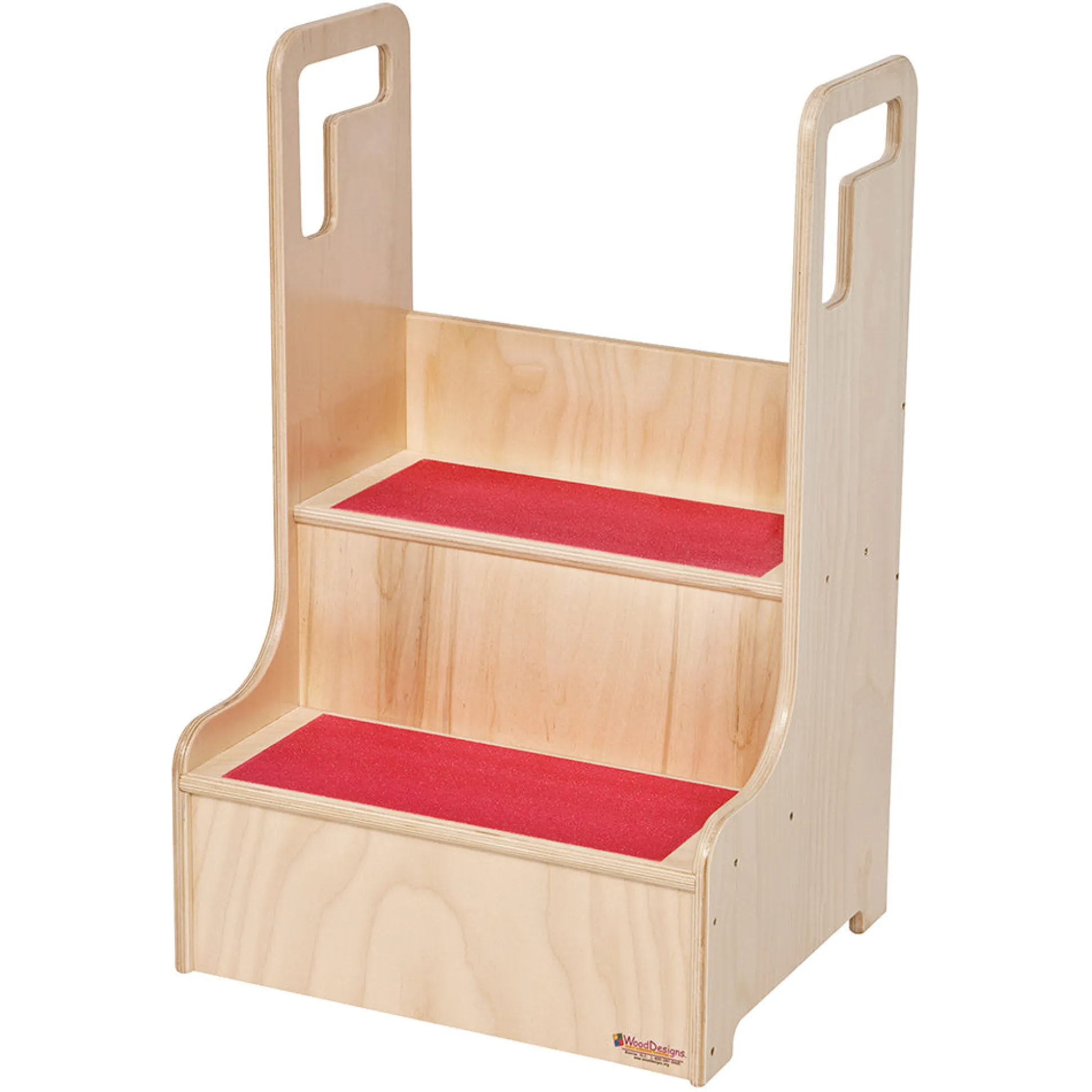 Step-Up-N-Wash Hardwood Step Stool | Slip-Resistant Design