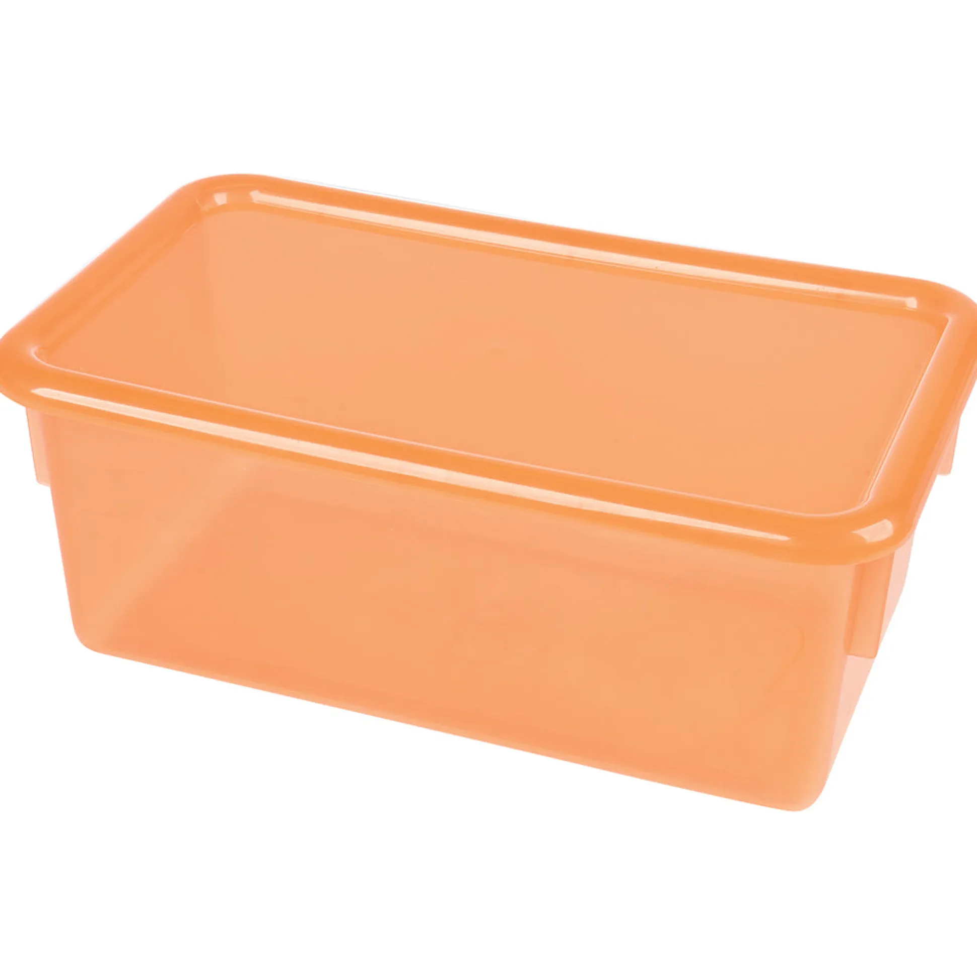 Stowaway Totes with Lids - Tangerine