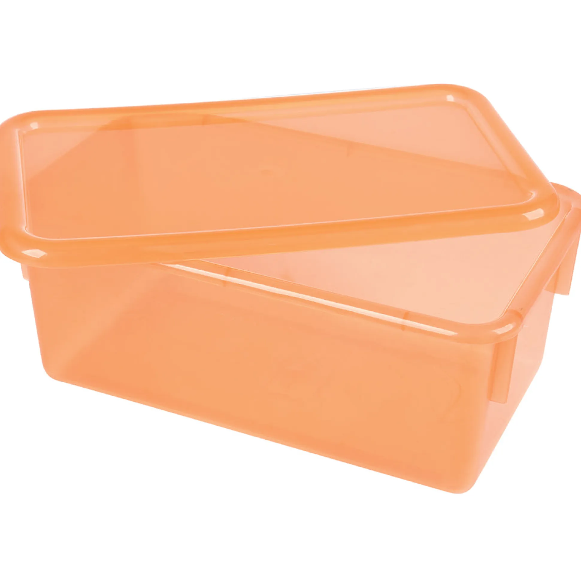 Stowaway Totes with Lids - Tangerine