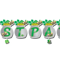 St. Patrick’s Day Classroom Banner – Festive Shamrock & Pot of Gold Décor