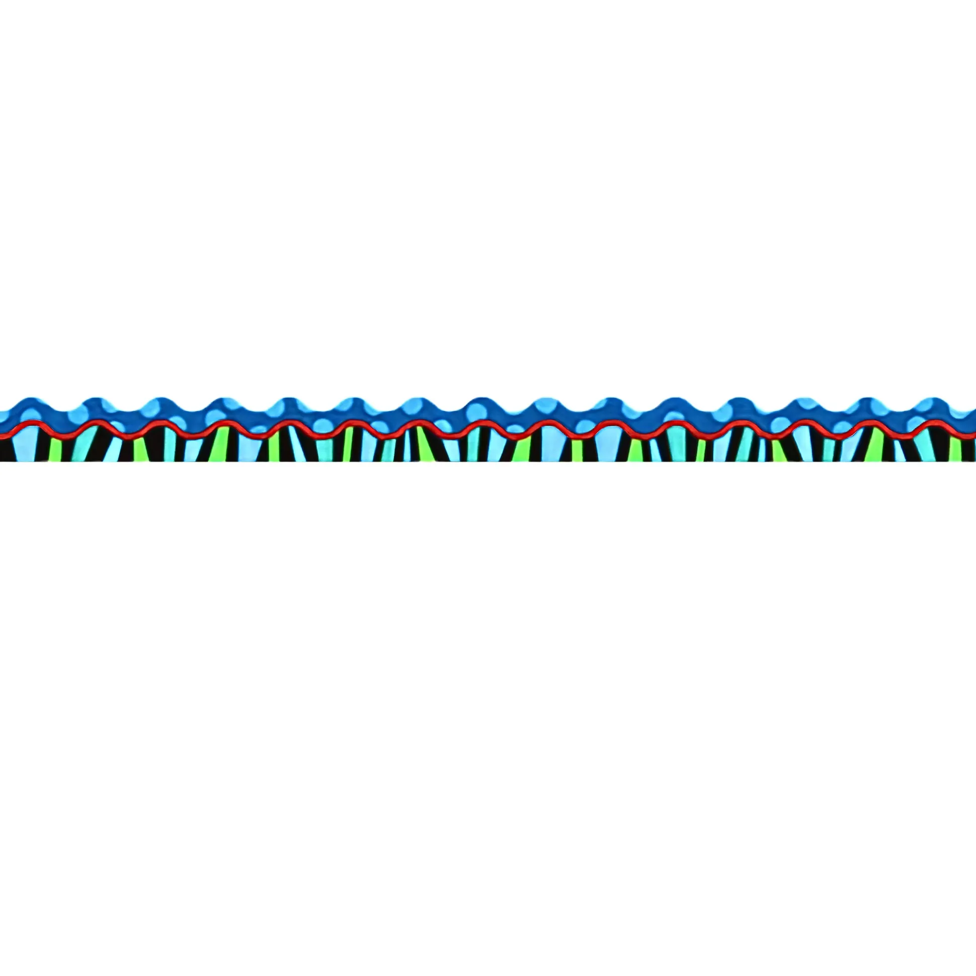 Stripes on Jumbo Dots Bulletin Board Border, 35 Feet
