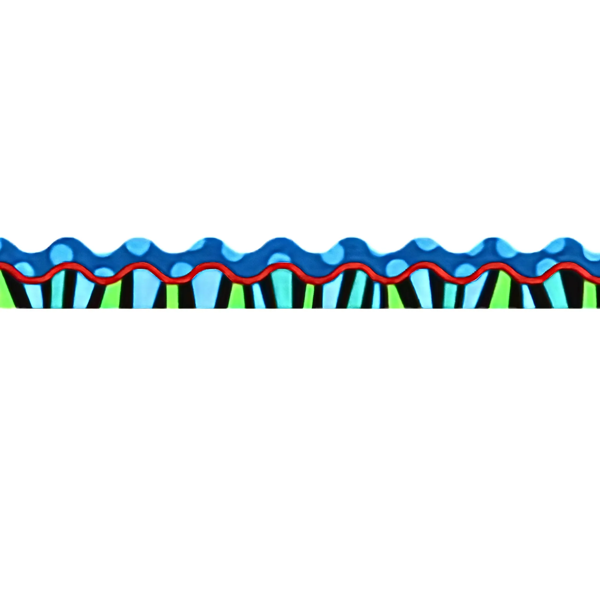 Stripes on Jumbo Dots Bulletin Board Border, 35 Feet