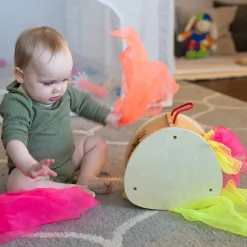 Stuff 'N Pull Scarf Tote | 13-Piece Colorful Sensory & Fine Motor Play Set