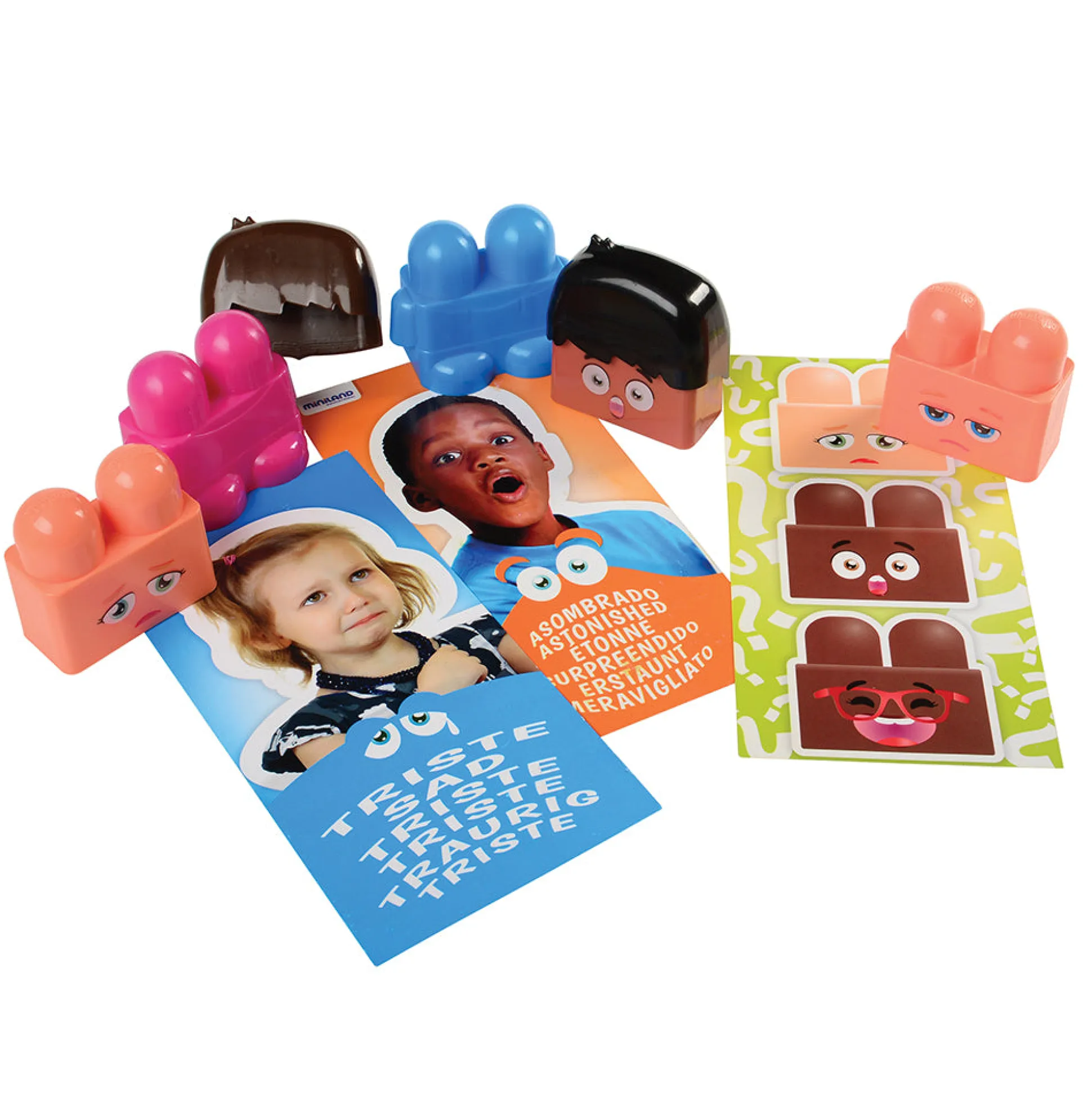 Super Emoti Blocks | Emotion Exploration Set with 18 Interchangeable Pieces & Activity Cards
