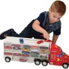 Super-Rig Carrier for 44 Die-Cast Cars | Heavy-Duty 8-Wheel Storage Case with Handle