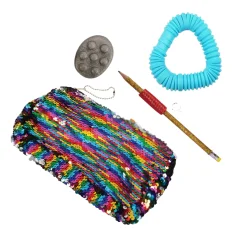Tactile Sensory Sequin Storage Pouch