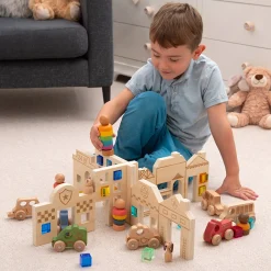 Tactile Town Discovery Dividers | Wooden Storytelling & Sensory Play Panels