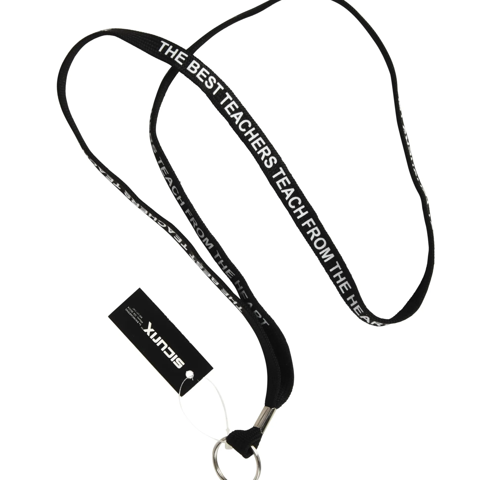 Teach From the Heart Premium Flat Lanyard, 5/8"