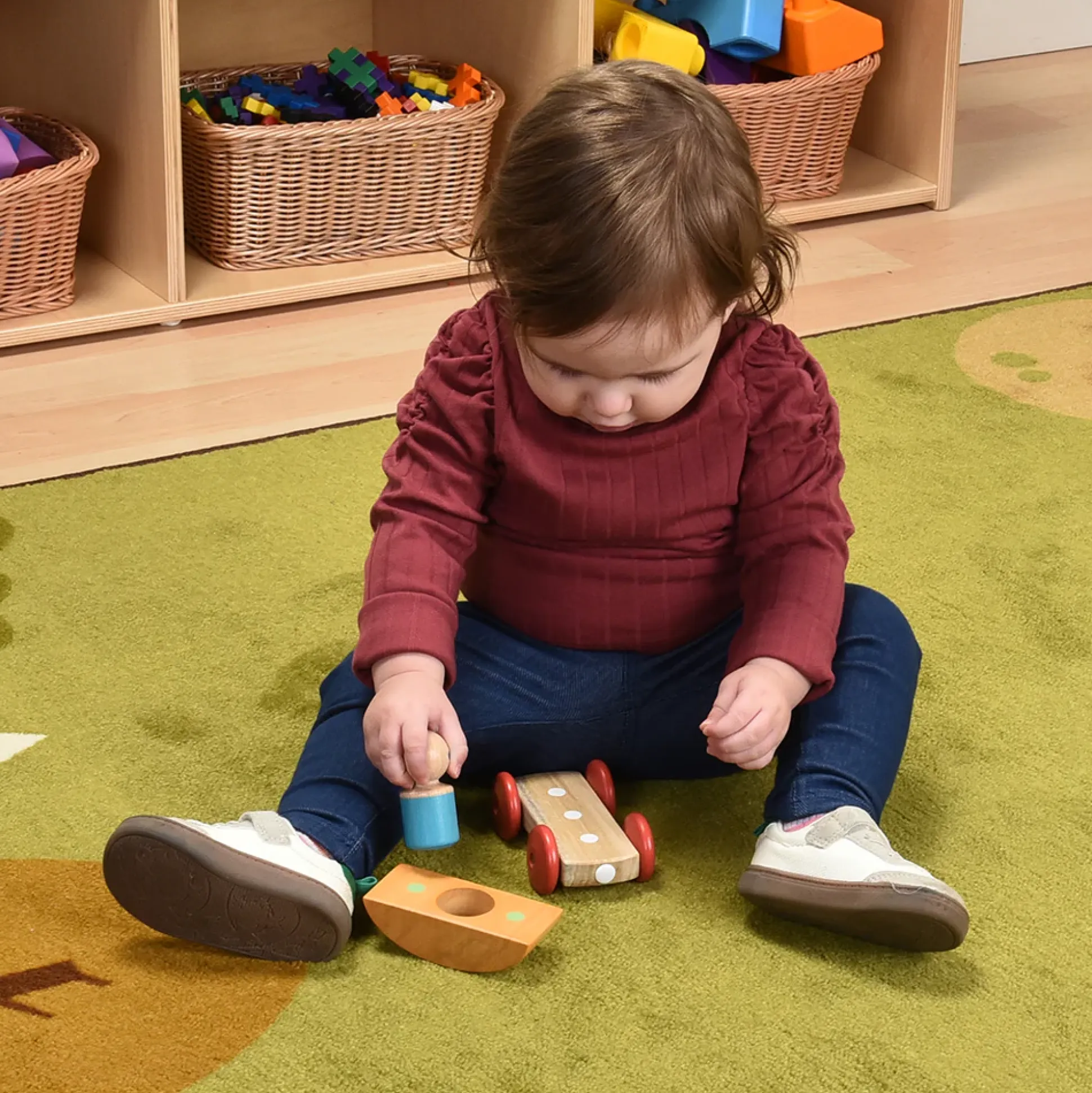 Tegu Orange Magnetic Racer | 3-Piece Set