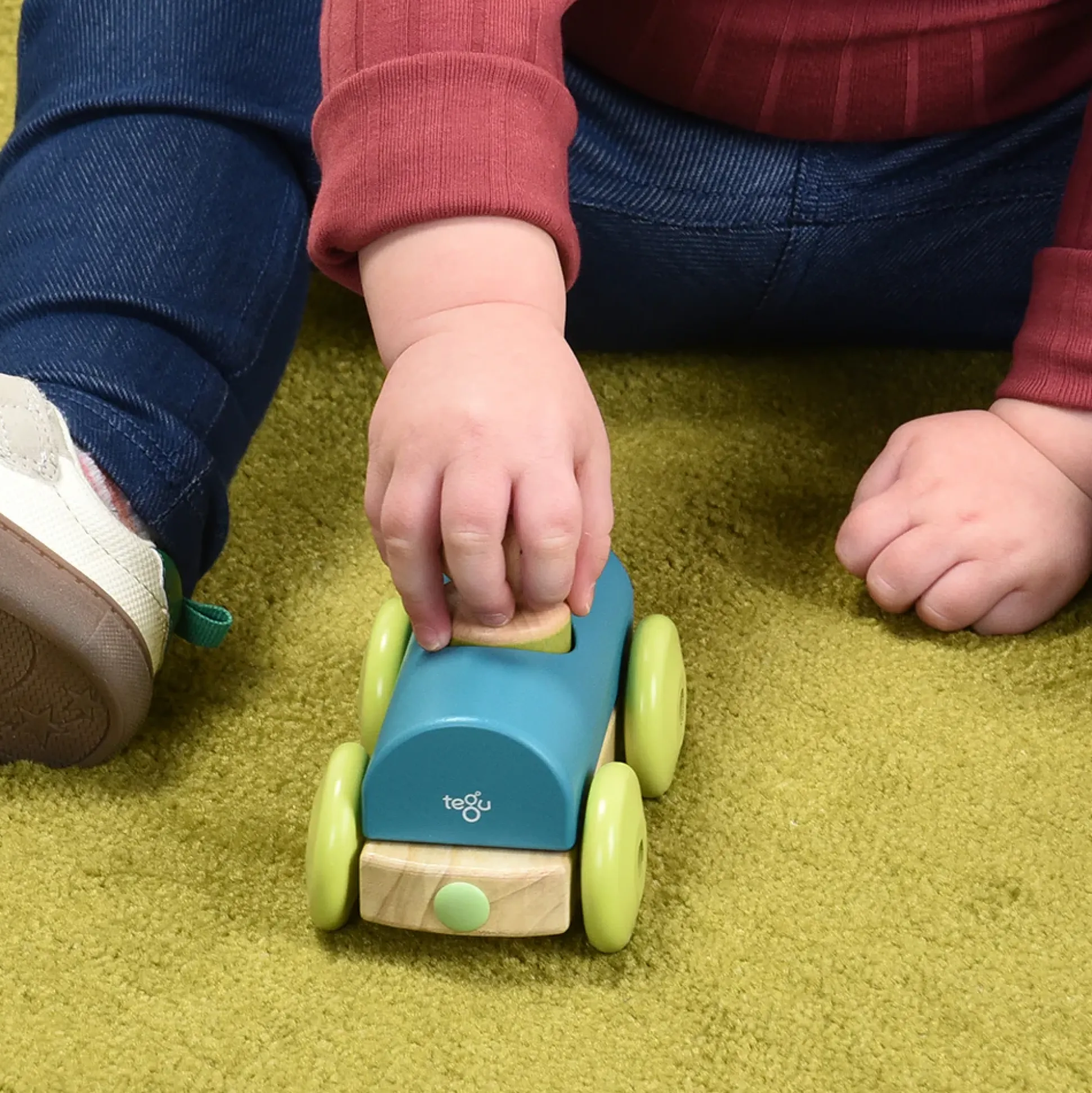 Tegu Teal Magnetic Racer | 3-Piece Set