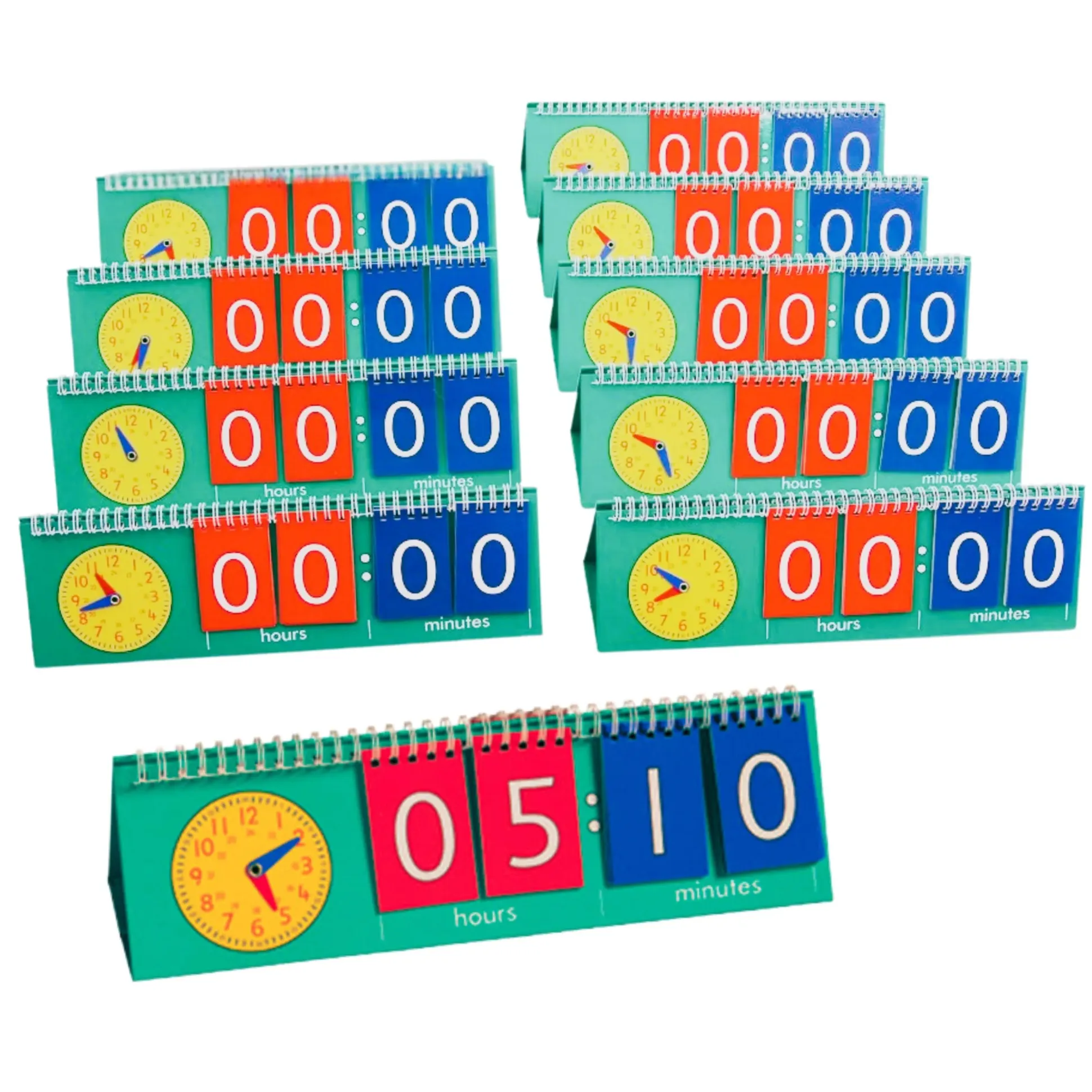 Tell Time Student Flip Chart Set of 10