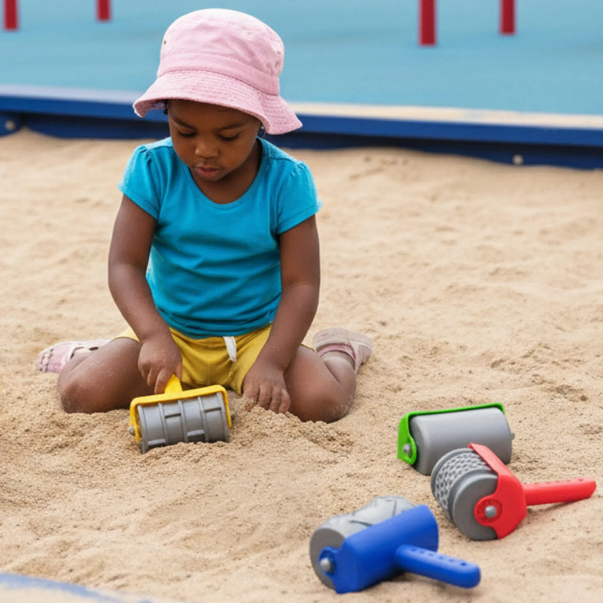 Textured Sand Rollers | Set of 5 Patterned Sensory Tools for Dough & Sand Play