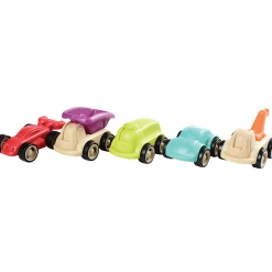 Title: Eco Minimobil Cars – Set of 5 Classic Mini Vehicles for Toddlers