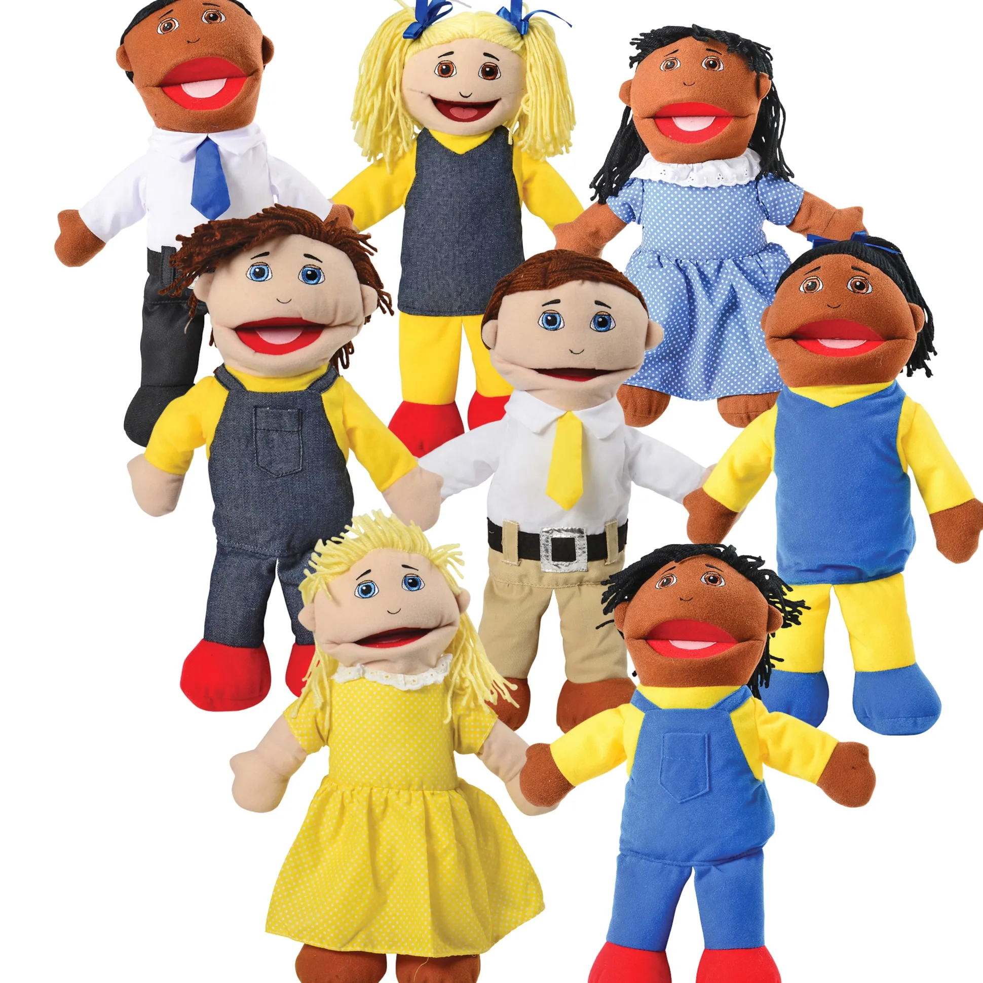 Toddler Diversity Puppets - Set of 8