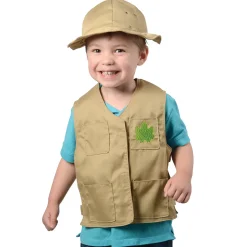 Toddler Dress-Up Vests & Hats Collection: Role-Play Set of 5 | Astronaut, Chef, Farmer, Nature Explorer & Pilot
