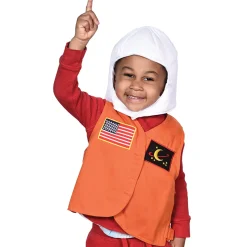 Toddler Dress-Up Vests & Hats Collection: Role-Play Set of 5 | Astronaut, Chef, Farmer, Nature Explorer & Pilot