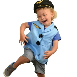 Toddler Dress-Up Vests & Hats Collection: Role-Play Set of 5 | Astronaut, Chef, Farmer, Nature Explorer & Pilot