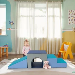 Toddler Gross Motor Play Zone | 8-Piece PlayForms Climber & Crawling Mat Activity Set