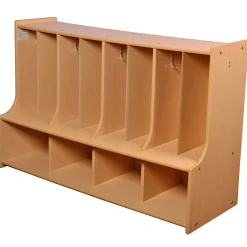 Toddler Locker Unit with Cubbies, Seat & Coat Hooks