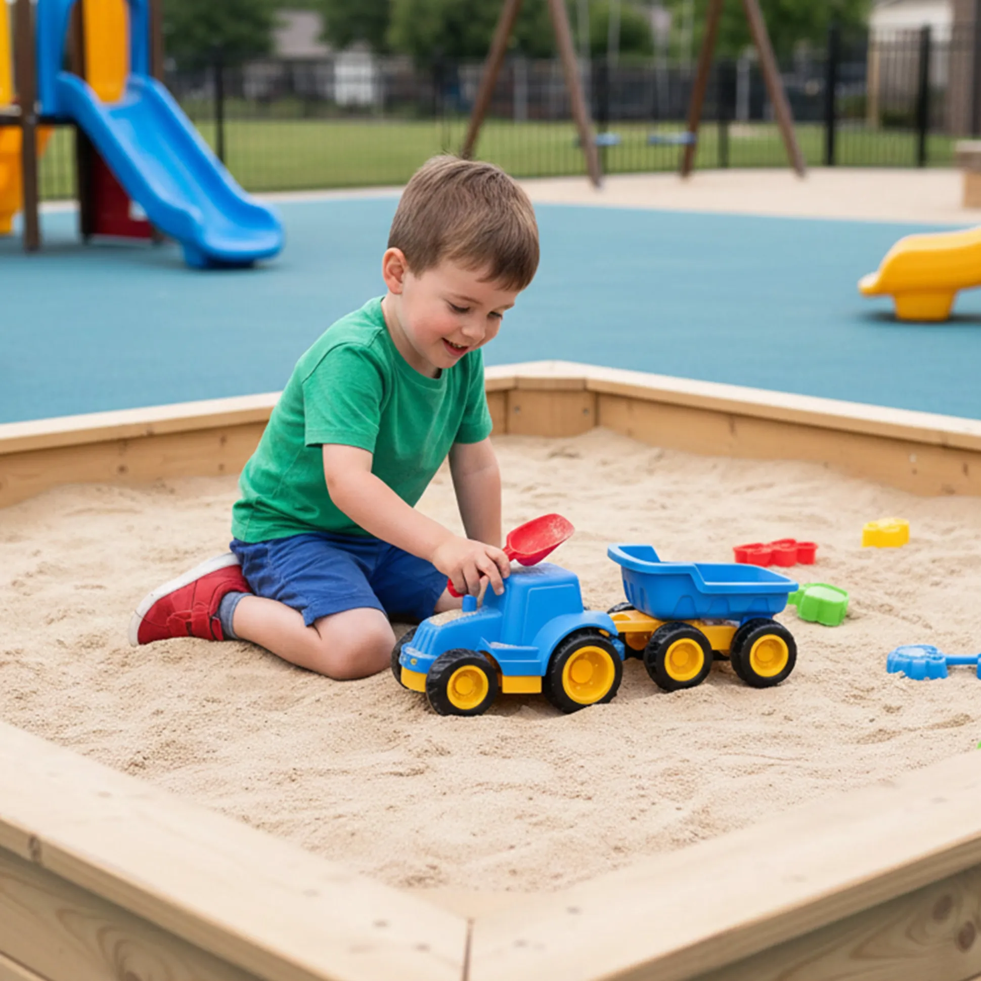 Toddler Tough Truck with Trailer | Classroom-Grade Construction Vehicle for Early Learners