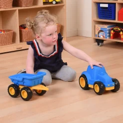 Toddler Tough Truck with Trailer | Classroom-Grade Construction Vehicle for Early Learners