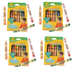 Toddler Triangle Crayons - Set of Four Boxes