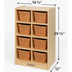 8 Tote Birch Storage Shelf | Durable Classroom Organization