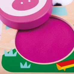 Touch and Feel Puzzle Set | Wooden Sensory Farm & Safari Animal Puzzles with Textured Pieces