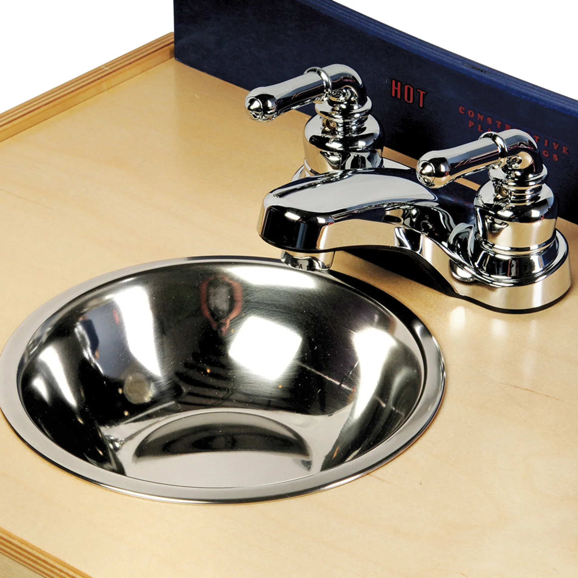Toy Monaco Kitchen Sink | Eco-Friendly Pretend Play Cooking Accessory
