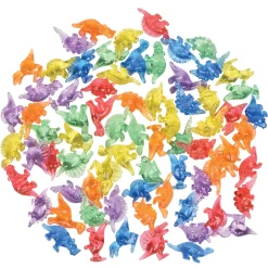 Translucent Dino Counters | 60-Piece Light Table Dinosaur Math, STEM & Sensory Manipulative Set